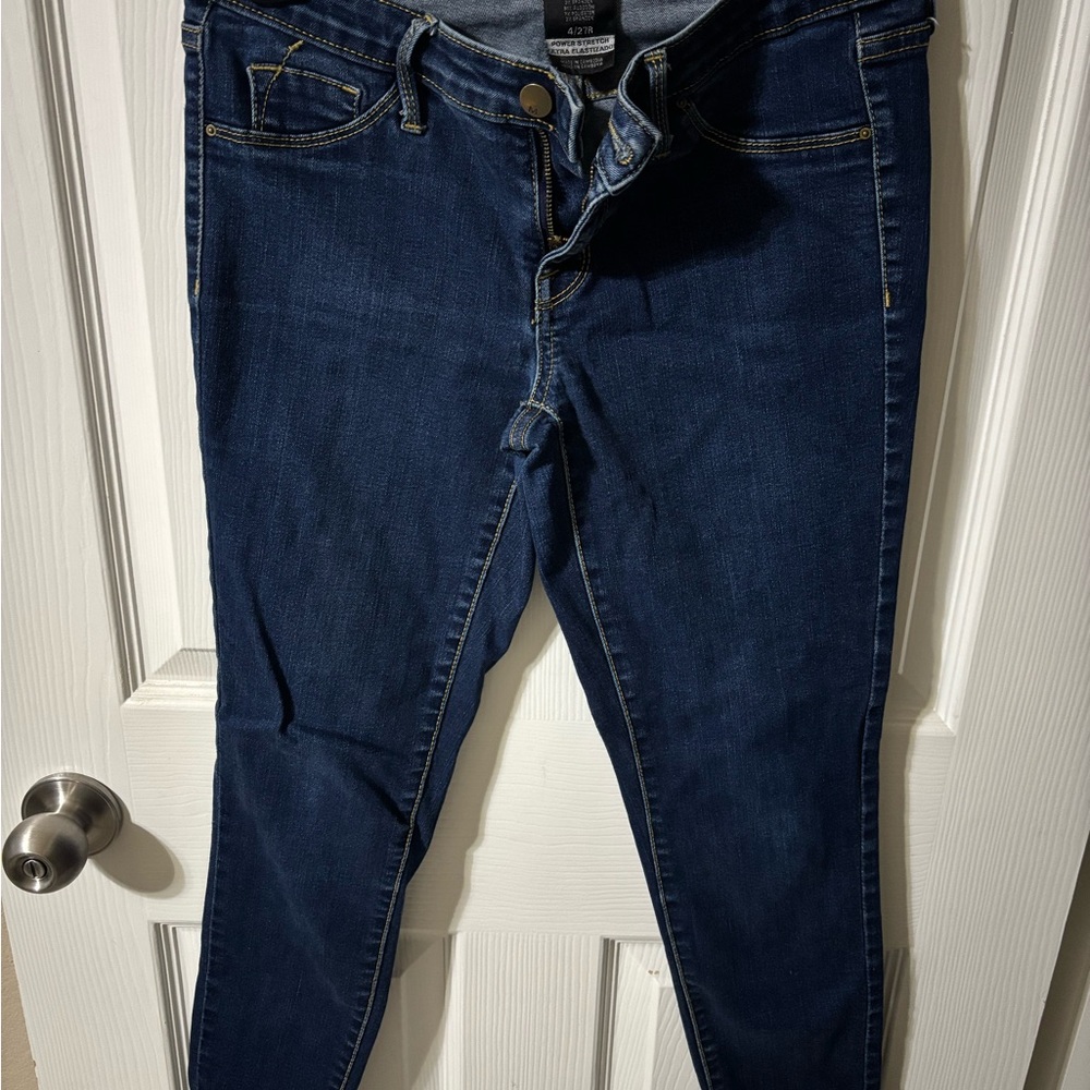 Mossimo Supply Co. Dark Blue Skinny Jeans